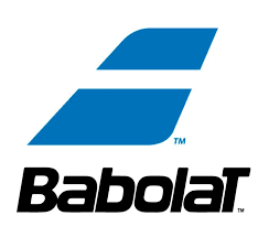 Babolat Logo. Supplier of Junior and Senior Tennis and Badminton rackets, tennis clothing such as t-shirts, tops, skorts, shorts, socks and caps, tennis shoes for grass, savannah, clay etc, and accessories.