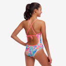 Funkita Girls Tie Me Tight One Piece Tickle Pink