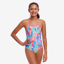 Funkita Girls Tie Me Tight One Piece Tickle Pink