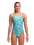 Funkita Girls Diamond Back One Piece Prehistoric Party