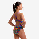 Funkita girls Diamond Back One Piece Austin Flowers