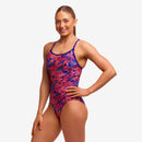Funkita Ladies Diamond Back Secure One Piece Ruff Stuff