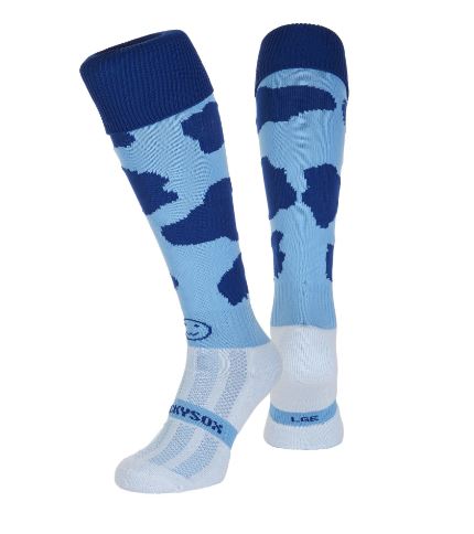 Wacky Socks Blue Moo