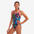 Funkita girls Diamond Back One Piece Birdie Wordie