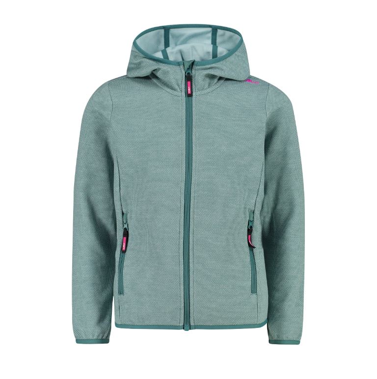 CMP Girls Fix Hood Jacket Green