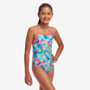 Funkita girls Single Strap One Piece Olive Oily