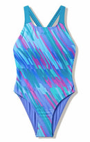 Speedo Allover Print Powerback Junior