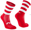 Atak Mid leg football socks Red Hooped