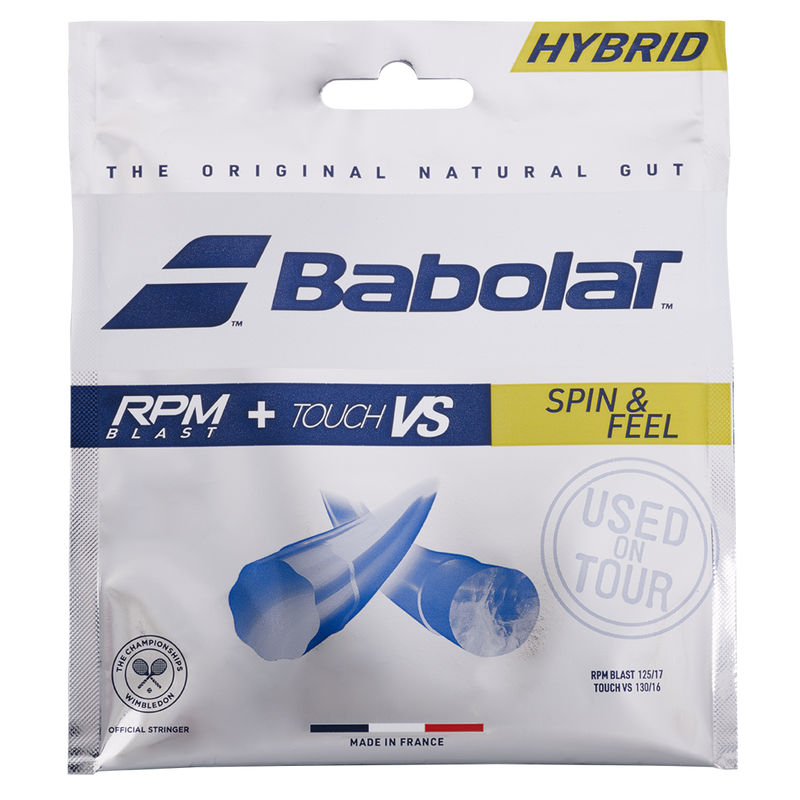 best hybrid string combo to maximize spin tennis Babolat Touch VS Hybrid Tennis String