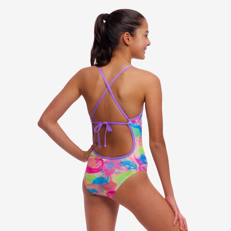 Funkita Girls Tie Me Tight One Piece Sweet Sting