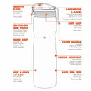 Ion8 Leakproof One-Touch 350ml