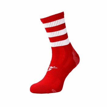 Precision Pro Hooped GAA Mid Sock Red